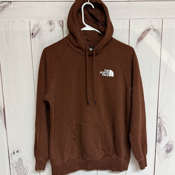 The North Face Women’s Box Logo Hoodie Medium Brown EUC - Picture 1 of 9
